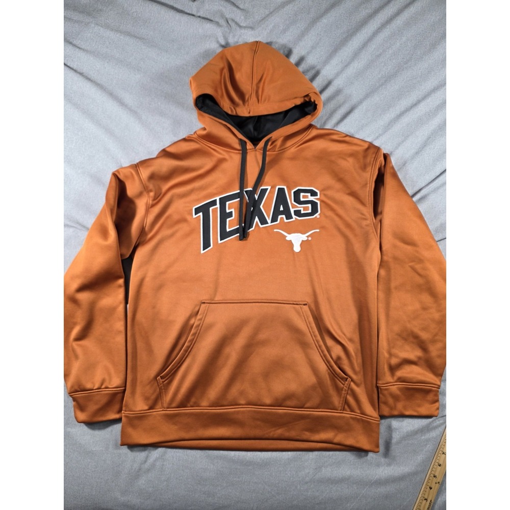 Texas Longhorns Hoodie Burnt Orange Mens Large Section 101 Majestic‎ NCAA